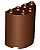 Meio Cilindro 2x4x4 Marrom - Imagem 1
