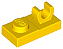 Placa Modificada 1x2 com clip Amarela - Imagem 1
