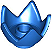 Capacete de Minifigura Azul - Imagem 1