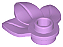 Placa Modificada 1x1 com Planta de 3 folhas Medium Lavender - Imagem 1