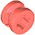 Roda 8 D. x 6 mm Coral - Imagem 1