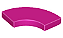 Placa Lisa Redonda de Canto 2x2 Magenta - Imagem 1