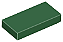 Placa Lisa 1x2 com Ranhura Verde Escura - Imagem 1