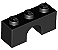 Tijolo em arco 1x3 Preto - Imagem 1