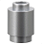 Tijolo Redondo 1x1 Aberto Metallic Silver - Imagem 1