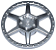 Calota com 6 Raios - para Roda 72206pb01 Metallic Silver - Imagem 1