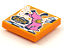 Placa Lisa 2x2 com desenho de cavalo de rodeio Laranja - Imagem 1