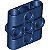 Bloco Conector de Pinos Viga 1x3x3 Azul Escuro - Imagem 1
