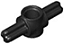 Conector com dois Eixos Preto - Imagem 1