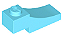 Tijolo em Arco Invertido 1x3 Medium Azure - Imagem 1