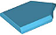 Placa modificada 2x3 Pentagonal Medium Azure - Imagem 1