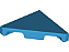 Placa Lisa Modificada Triangular 2x2 Dark Azure - Imagem 1