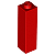 Tijolo 1x1x3 Vermelho - Imagem 1