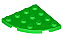 Placa redonda 4x4 de 1/4 Verde Brilhante - Imagem 1