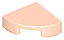 Placa redonda 1x1 de 1/4  Light Nougat - Imagem 1