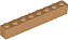 Tijolo 1x8 Medium Nougat - Imagem 1