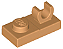 Placa Modificada 1x2 com clip Medium Nougat - Imagem 1
