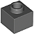 Tijolo Modificado 1x1x2/3 com Stud Aberto Cinza Escuro - Imagem 1