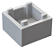 Caixa 2x2x1 com Topo Aberto Cinza Clara - Imagem 1