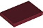 Placa Lisa 2x3 Dark Red - Imagem 1