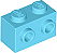 Tijolo Modificado 1x2 Medium Azure - Imagem 1