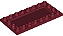 Placa Lisa Modificada 4x8 Invertida Dark Red - Imagem 1