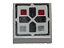 Placa Lisa 1x1 com desenho de botões Cinza Clara - Imagem 1