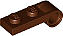 Placa 1x2 com encaixe para pino Marrom - Imagem 1