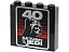 Tijolo 1x4x3 com desenho de "'RETURN OF THE JEDI' e Capacete do Darth Vader Preto - Imagem 1