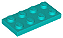 Placa 2x4 Azul Turquesa - Imagem 1