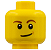 Cabeça Masculina com sorriso torto Amarela - Imagem 1
