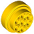 Roda 31mm D. x 15mm Technic Amarela - Imagem 1