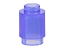 Tijolo Redondo 1x1 Aberto Trans-Purple Cetim - Imagem 1