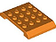 Placa com dupla cunha 4x6x2/3 Laranja - Imagem 1