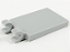 Placa Modificada 2x3 com clip Cinza Claro - Imagem 1