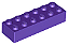 Tijolo 2x6 Dark Purple - Imagem 1