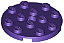 Placa Redonda 4x4 com furo Dark Purple - Imagem 1