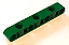 Viga 1x7 com Furos Perpendiculares Verde - Imagem 1