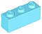 Tijolo 1x3 Medium Azure - Imagem 1