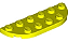 Placa de Cantos Arredondados 2x6 Neon Yellow - Imagem 1