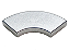 Placa Lisa Redonda de Canto 2x2 Metallic Silver - Imagem 1