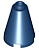 Cone 2x2x2 com furo no centro Azul Escuro - Imagem 1