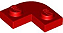 Placa de Canto 2x2 com Recorte 1x1 Vermelha - Imagem 1