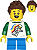 Minifigura Lego City - Garoto com camisa espacial - Imagem 1