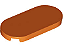 Placa Lisa 2x4 Oval Dark Orange - Imagem 1