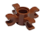 Conector de Pinos com 4 clips Marrom - Imagem 1
