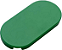 Placa Lisa 2x4 Oval Verde - Imagem 1