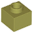 Tijolo Modificado 1x1x2/3 com Stud Aberto Verde Oliva - Imagem 1