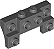 Tijolo Modificado 2x4 - 1x4 com 2 pinos Cinza Escuro - Imagem 1