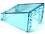 Pára-brisa 3x4x4 invertido Translúcido Azul Claro - Imagem 1
